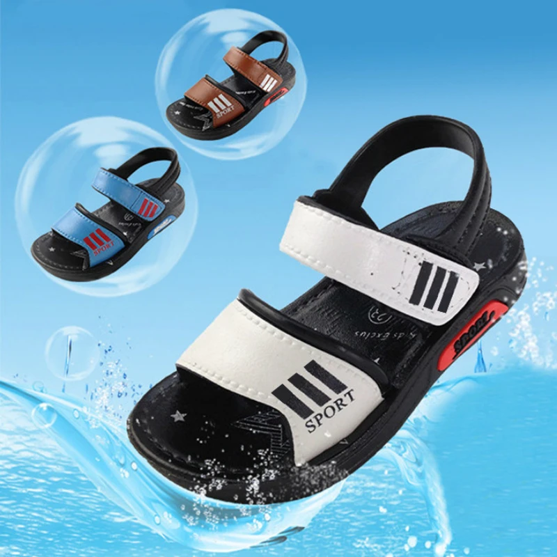 

Girls Summer Sandals Light Waterproof and Antiskid for Kids Beach Shoes Wearproof Plastic Sole Sneakers Boys Shoes for Children