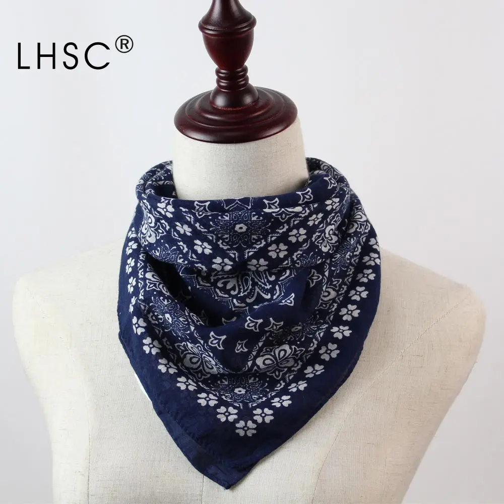 

New Design Scarves For Women Soft Ring Cotton Scarf Business Women Handkerchiefs Printed Square Fashion Ladies Handkerchief