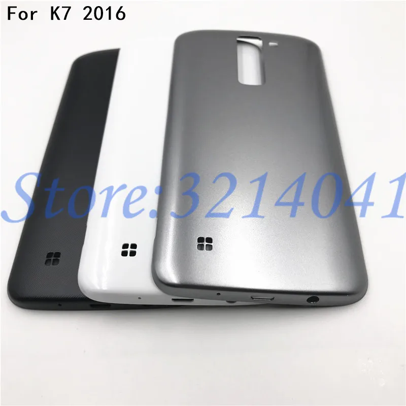 

Repair parts Battery Back Cover For LG K7 2016 Battery Back Cover Housing case Rear Door +With Logo