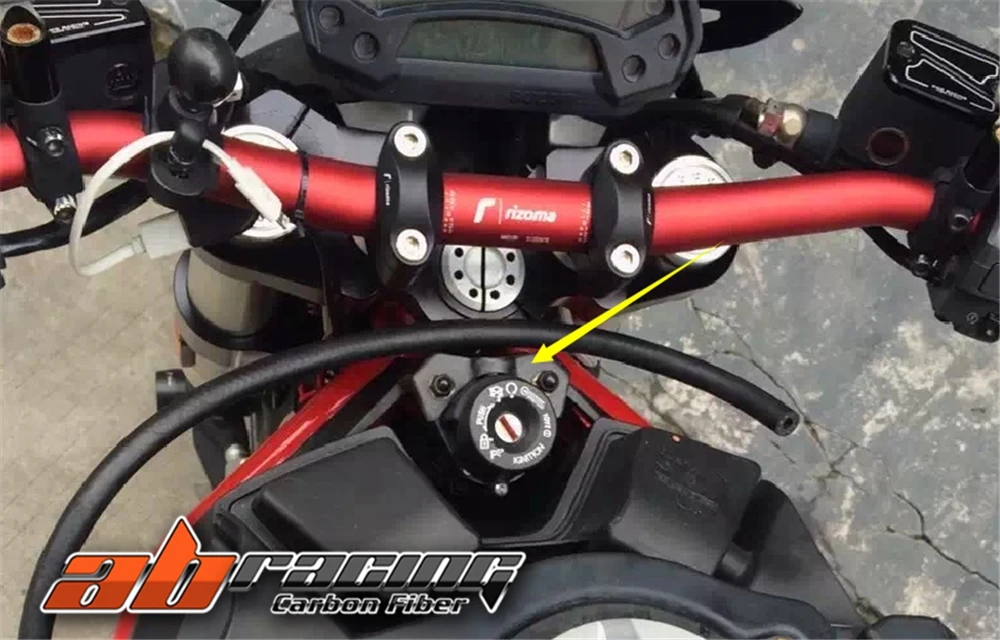 

Key Ignition Switch Cover Guard For Ducati Monster 696 795 796 1100 Full Carbon Fiber 100%