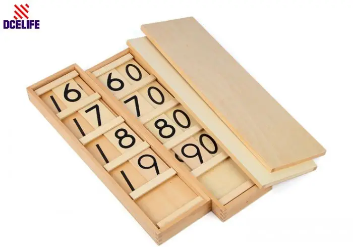 

Upgraded Montessori Materials Montessori Wooden Number Math Game Cards Education Toy Children Educational Toys Free Shipping
