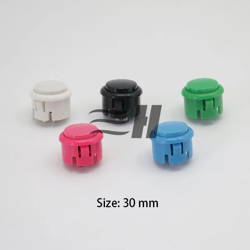 

Arcade button 30mm swich button arcade push button for arcade machine cabinet console color Blue white black green red