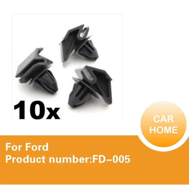 10x Sill Moulding Clip, Side Skirt & Rocker Cover Clips for Ford Focus