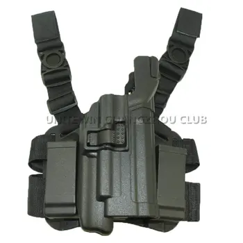 

High Quality Tactical Army Combat Airsoft System Leg Holster HK USP Hunting Paintaball Protective Gun Holder 2 Magazine Pouches