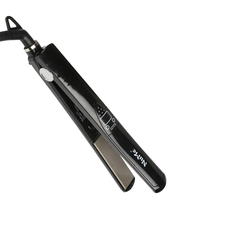 Nume ЖК-дисплей Титановые пластины плоское железо выпрямители Инструменты для укладки волос Профессиональный выпрямитель и прибор для