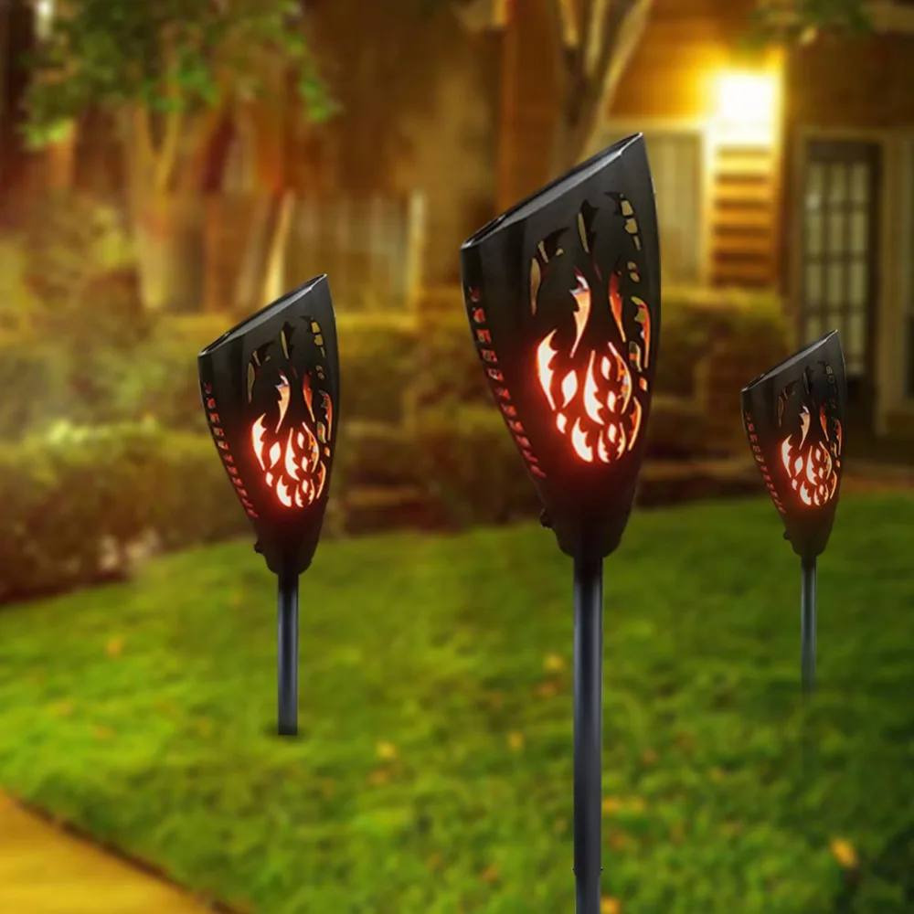 Solar Energy LED Flame Lamp Outdoor Waterproof Lawn Flame Flickering