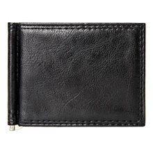 Держатель для денег, мужские винтажные Кожаные Двойные Короткие Кошельки, мужские зажимы, наличные доллар, искусственная кожа, короткий чехол для кредитных карт, двойной клатч