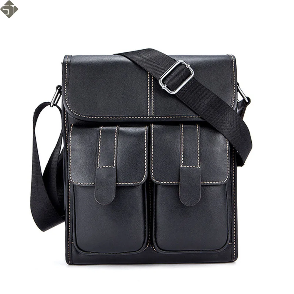 

Fashion messenger bag men's genuine leather Crossbody Bags Fashion ipad Small Flap Men Bags Men's Shoulder Bag Clutch Handbags