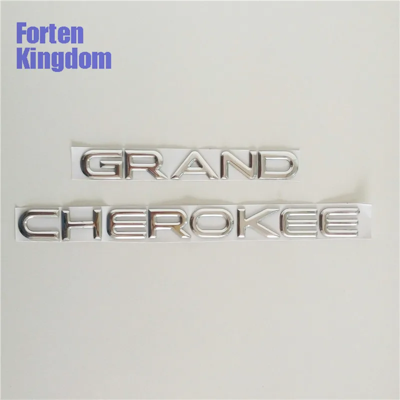 Forten Kingdom 2 шт./компл. автомобиль для Grand Cherokee хромированная боковая эмблема ABS пластик 3D буквы наклейки дверь значок наклейка с именем