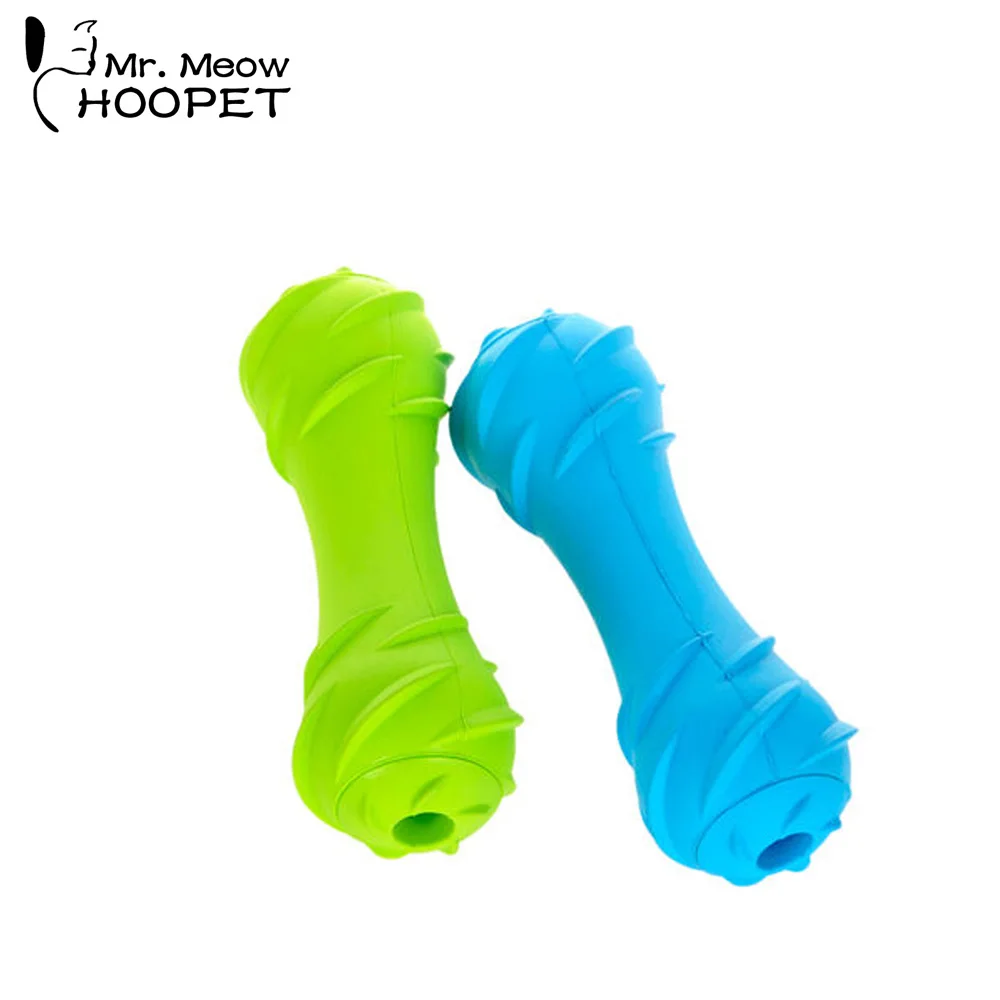 

Hoopet Dog Toys Dumbbells Rubber Sound Toy For Teddy Resistant Biting Pet Interactive Product