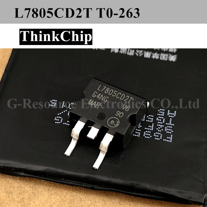 

Free shipping 10 PCS / lot L7805CD2T-TR TO-263 Fixed Linear Voltage Regulator 10V To 35V In, 5V And 1.5A Out