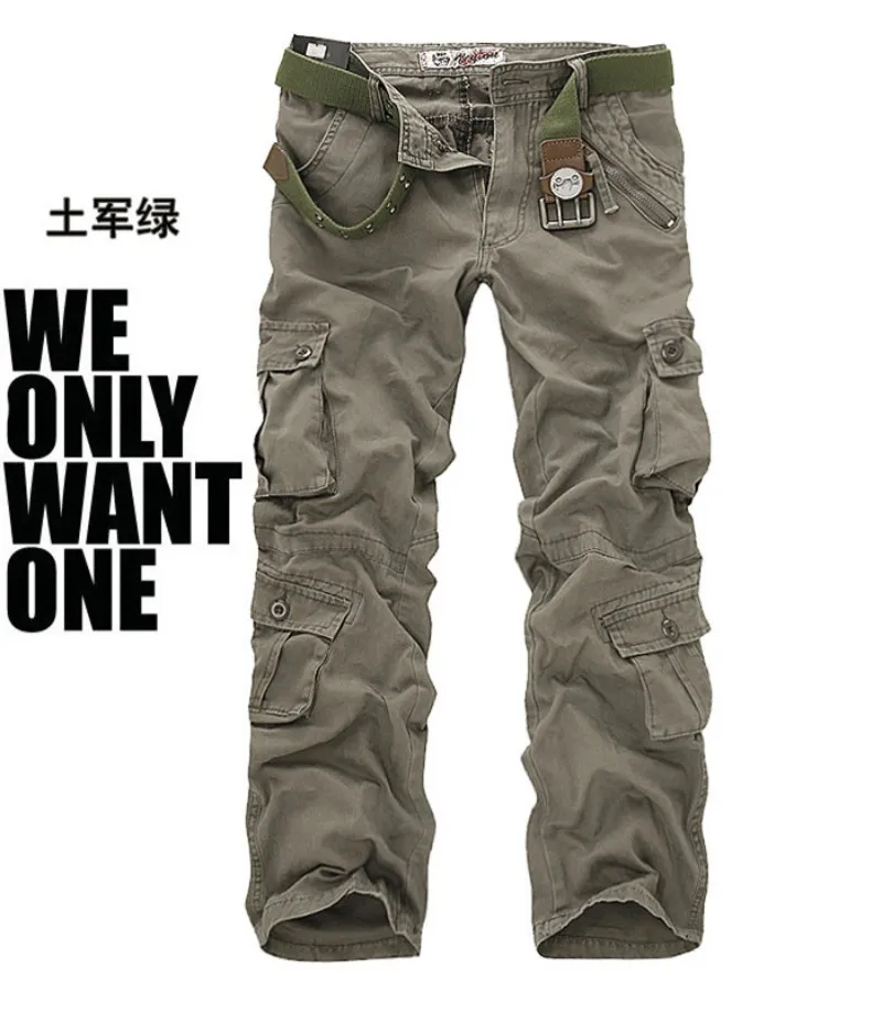 KOLMAKOV 2019 Новое поступление мужская мода брюки с большим количеством карманов военные брюки карго мужские армейские повседневные брюки