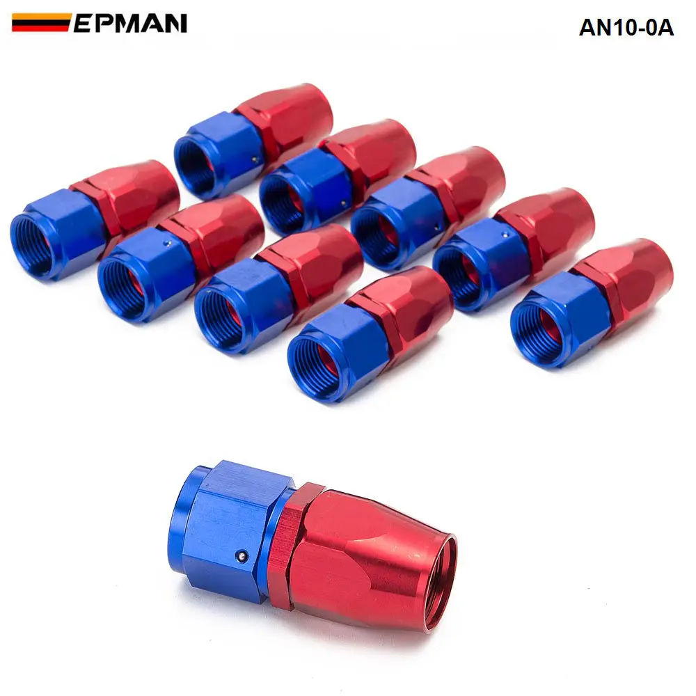 

10PCS/LOT 0 degree ( Straight) AN10 Hose End Fitting Aluminum oil cooler hose fitting AN10-0A