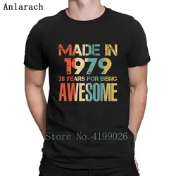 Сделано в 1979 40 лет Awesomeness T Shirt Plus size 3xl Awesome подарок на день рождения Мужская футболка весенний Дизайнер Бесплатная доставка