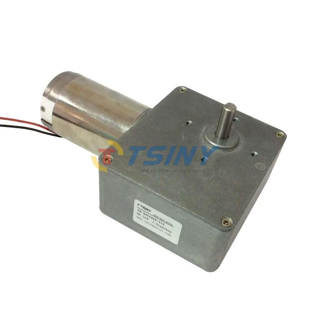 

High-torque electric worm gear motor,DC 12V/1.5rpm speed reducer,Free shipping