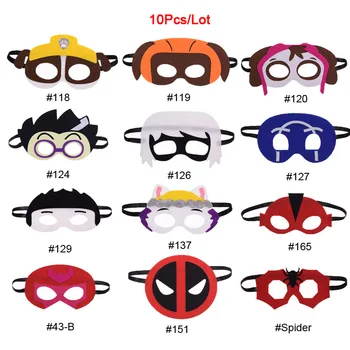 

10pc/lot Superhero Mask Deadpool Star Wars Darth Vader Cosplay Mask Kids Birthday Party DIY Masquerade Costumes Masks Xmas