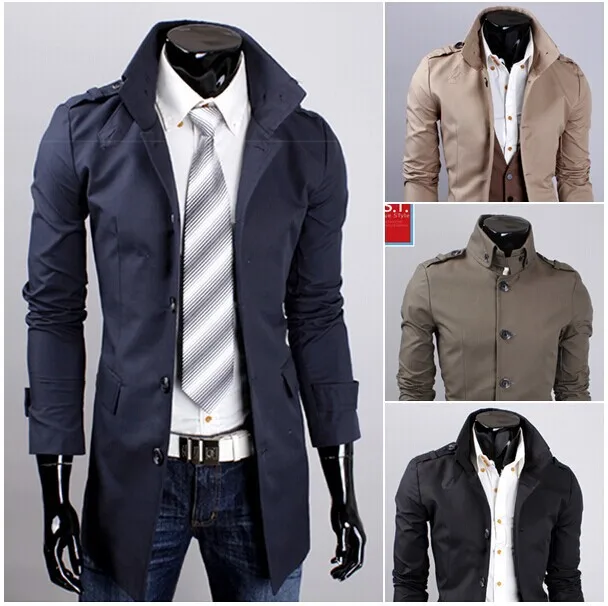 Men Formal Overcoat Winter Casacos Sobretudos Masculino