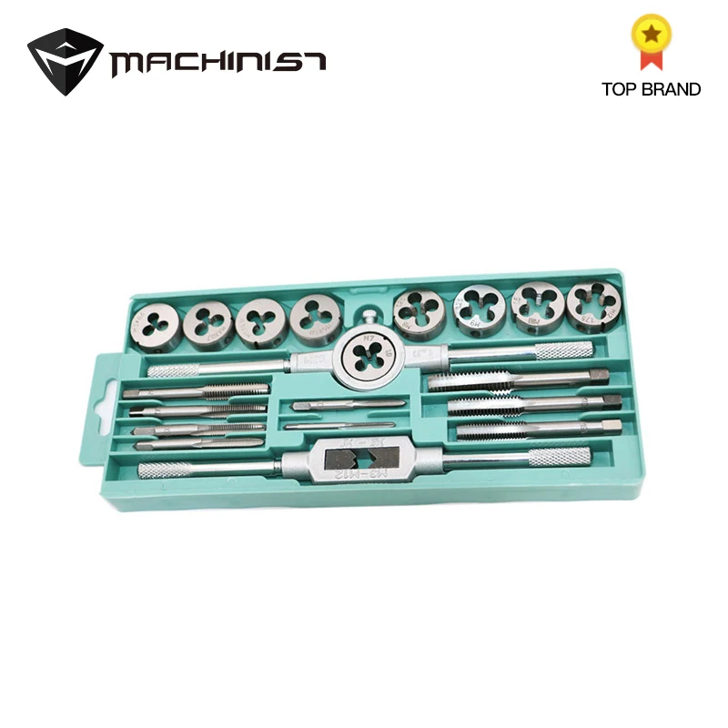 20 шт./компл. 1/16 ''-1/2'' NC Tap Dies винтовая резьба карбоновые метчики ручные