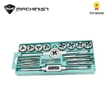 

20pcs/Set 1/16''--1/2'' NC Tap Dies Set Screw Thread Carbon Steel Plugs Taps Handheld Screw Taps Auto Car Repair Set Tools