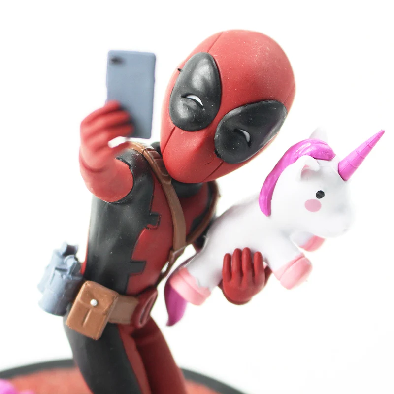 Забавный Единорог Marvel Deadpool масштаб для селфи 1/10 рисунок единорога ПВХ модель