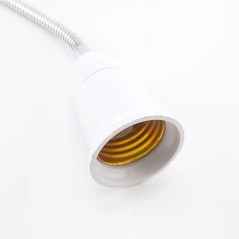 E27 светодиодный светильник цоколь лампы постоянного тока в постоянный преобразователи E27 для E27 разъем гибкий удлинитель настенный светильник адаптер держатель лампы 18 28 38-48 58 см
