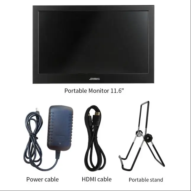 11,6 дюймов 1920x1080 IPS display для компьютера PS3 PS4 Raspberry Pi с динамиками HDMI VGA DC Порты и разъёмы Портативный Дисплей - Цвет: 1366x768P