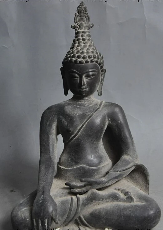 

[old craft ] Tibet buddhism bronze seat Thailand sakyamuni Shakyamuni Amitabha buddha statue