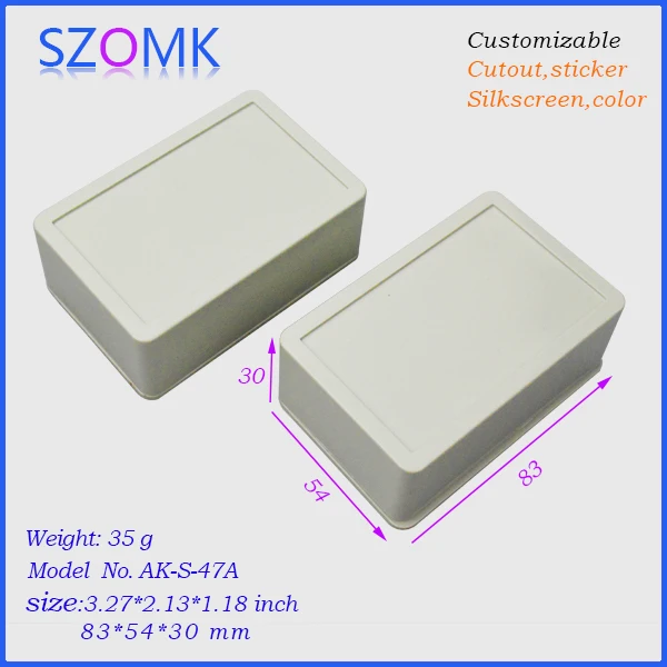 20 шт. много szomk пластиковые распределительная коробка 83*54*30 мм ABS корпус