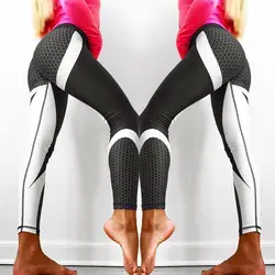 Демисезонный Для женщин пикантные Легинсы Высокая талия сетки с принтом эластичные тонкие брюки спортивные легинсы для тренировки и