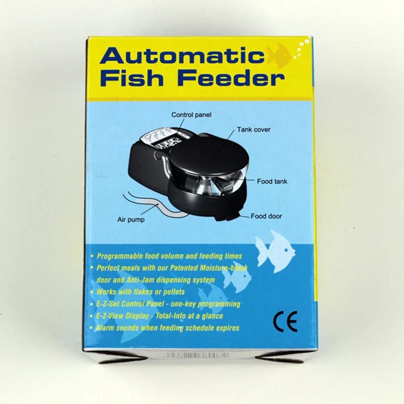 Big Volume Automatic Aquarium Fish Feeder 4 Times Per Day For