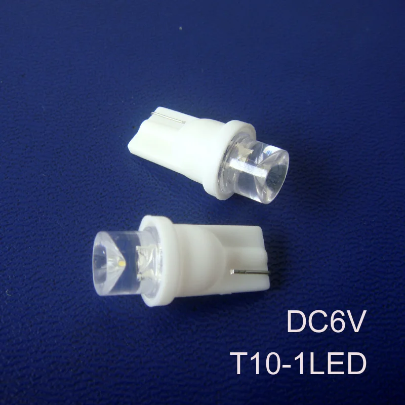 

High quality 6V 6.3V T10 Wedge Ted Instrument Light,w5w 194 168 Led Bulb Lamp Light Led Indicator Light free shipping 50pcs/lot