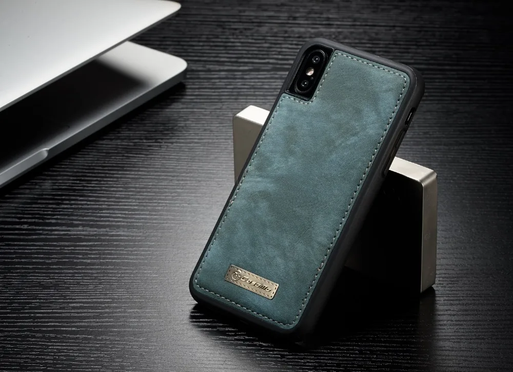 Чехлы для телефонов для iPhone X CaseMe кошелек с несколькими картами Флип кожаный чехол для монет Ключ молния сумка разделительная задняя чехол для iPhone 8 Plus