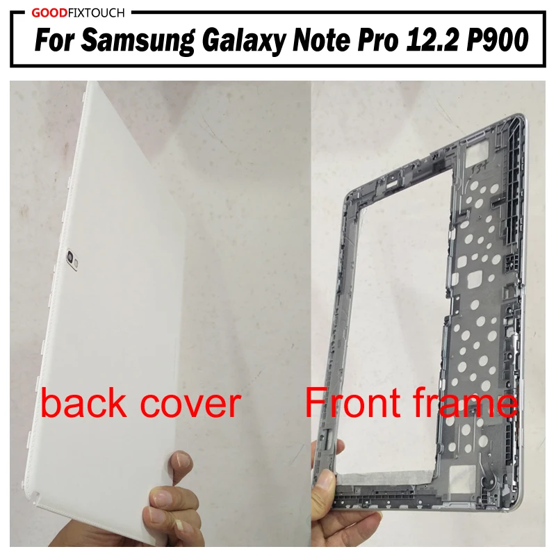 Для samsung Galaxy Note Pro 12,2 P900 P905 T900 lcd передняя рамка средняя пластина корпуса с задней крышкой запасные части