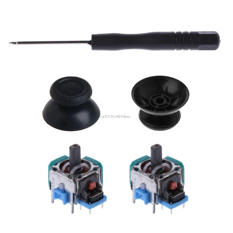 

1 Set 3D Joystick Axis Analog Sensor Module Thumbsticks Cap For PS4 Controller