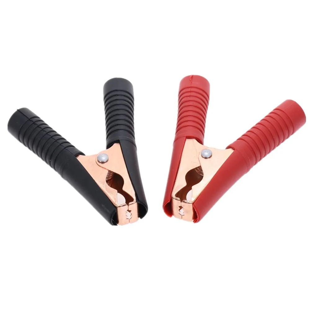 

2Pcs Red+Black Car Aligator Clips Battery Clamps Crocodile Clip 100A