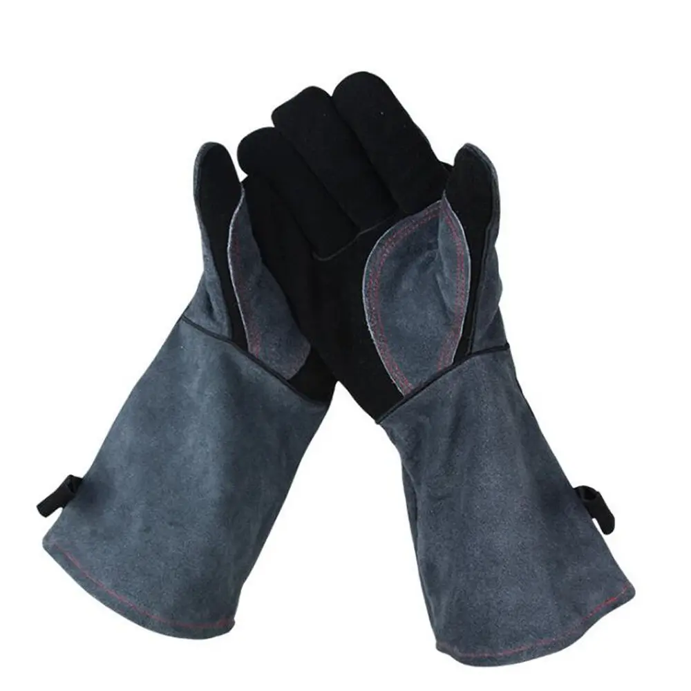 

Heat Resistant thick Silicon Kitchen barbecue oven BBQ Grill Cooking Glove Long Extreme Heat Protection