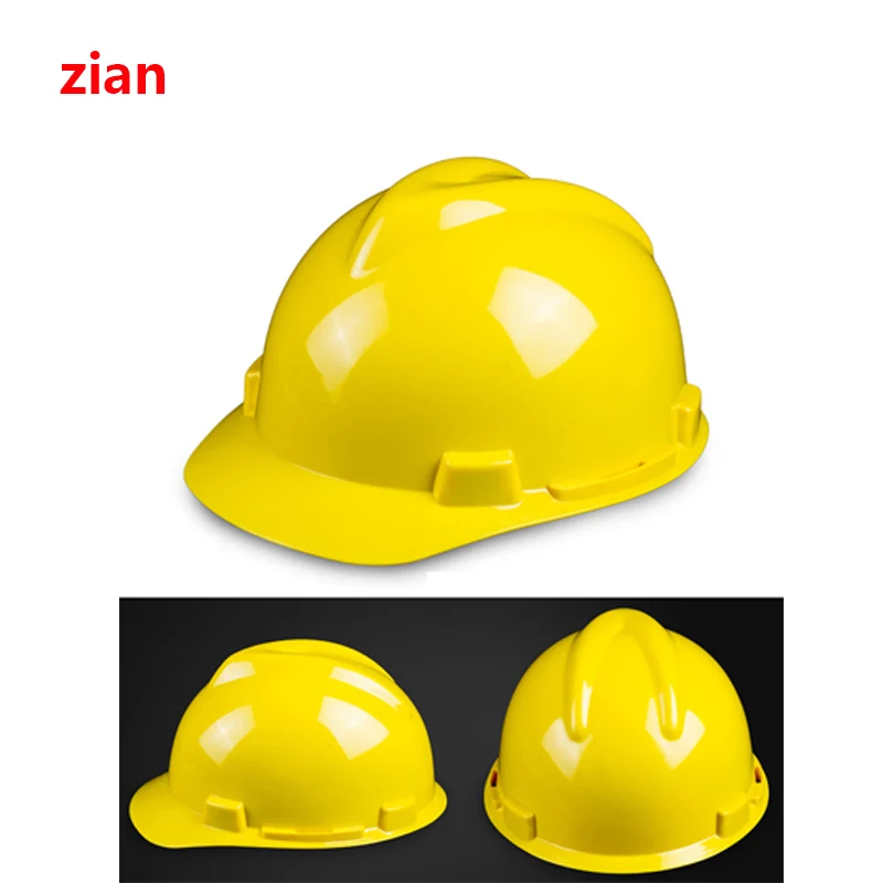 

Safety Helmet Hard Hat Work Cap ABS Construction Site Protect Helmets Engineering Power Labor Protect Helmets Yellow 1