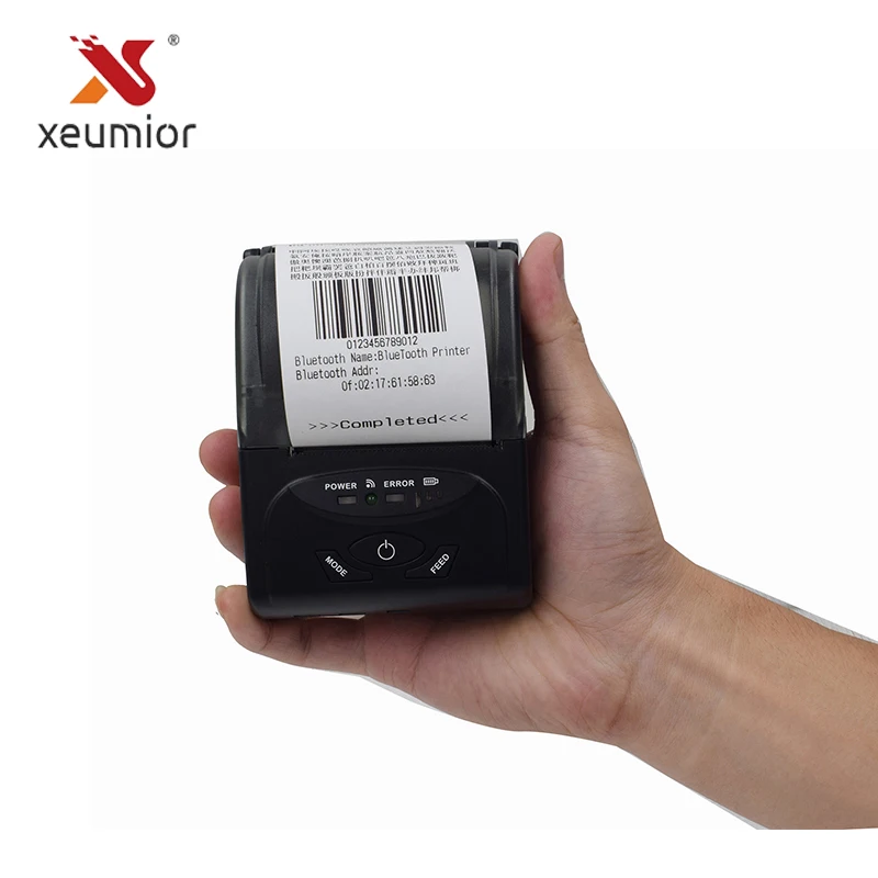 Миниатюрный беспроводной портативный термопринтер xeumior 58 мм с Bluetooth для