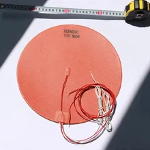 Диаметр 300 мм, 500W@ 110 V, w/3 м PSA и NTC 100 к термистор, Keenovo Круглый Силиконовый обогреватель площадку, 3D-принтеры нагреватель, радиатор