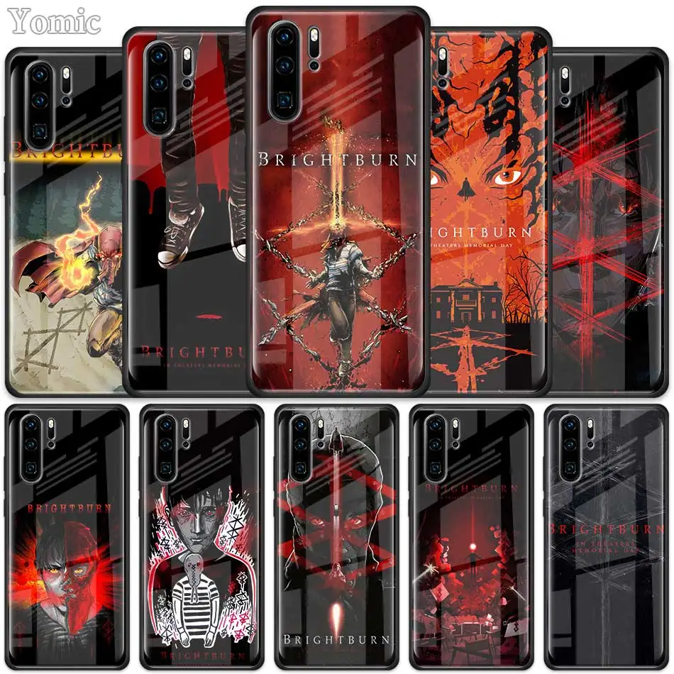 

Brightburn Tempered Glass Case for Huawei P30 Pro P10 P20 P30 Lite Mate 10 20 Pro Honor 20 Pro 8X Cover Shell Coque