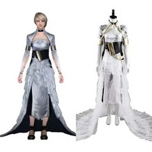 Final Fantasy XV Косплей Lunafreya Nox флюрей косплей костюм красивое белое