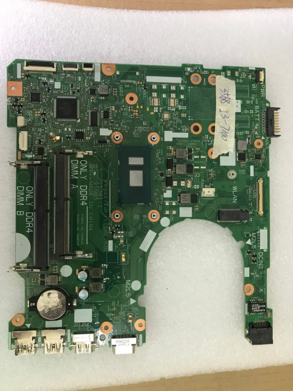 

Free shipping for 15-3567 3567 3568 Laptop motherboard CN-0RY2Y1 0RY2Y1 15341-1 With SR2ZW I3-7100U CPU DDR4 working well
