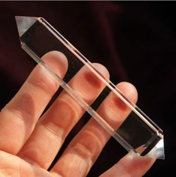 

3.95" 4 Sided VOGEL Style Natural Clear QUARTZ CRYSTAL DT POINT Healing 56g