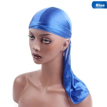 Модные Для Мужчин's бандану тюрбан парики Для мужчин Головные уборы оголовье пиратская шляпа аксессуары для волос моделирование шелк долго тюрбан пиратская шляпа Кепки