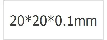 Платиновый электрод 10*10*0,1 мм Платиновый лист электрод PT электрод Платиновый лист помощник электрода - Цвет: Слоновая кость