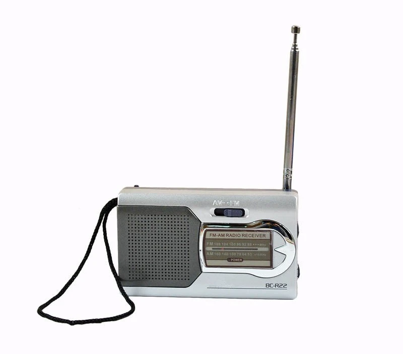 Портативное мини радио двухдиапазонное FM/AM карманное с Built in Speaker высокое