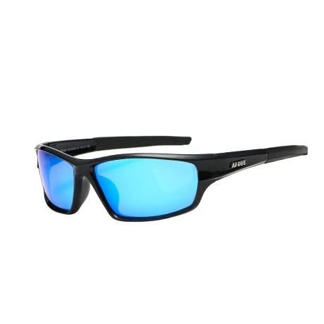 Glitztxunk, солнцезащитные очки, мужские, поляризационные, для вождения, спортивные, солнцезащитные очки для мужчин и женщин, квадратный цвет, зеркальные, Роскошные, брендовые, дизайнерские, Oculos - Цвет линз: Синий