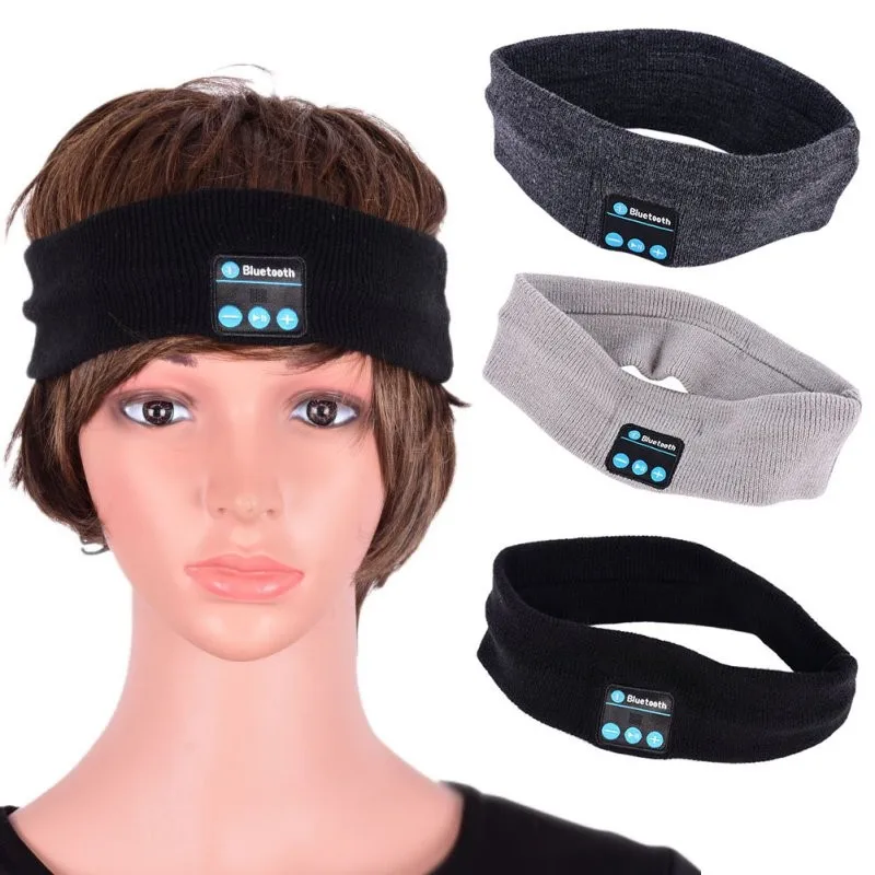 EDAL унисекс умная теплая повязка на голову Беспроводные Bluetooth шапки наушники с микрофоном