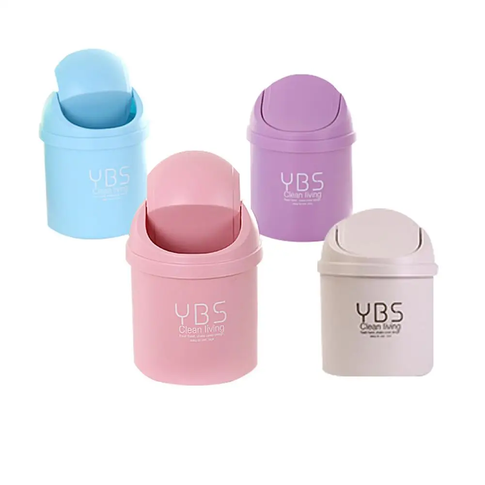 

1.5L Mini Table Dustbin Sundries 4 Colors car garbage can desktop Trash Can Garbage Dust Case Holder Bin trash can ash-bin