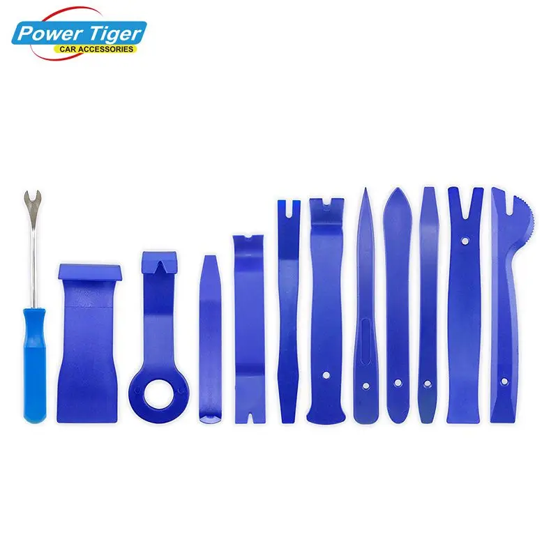 Goede 12 stks set Auto Auto Trim Removal Tool Kits voor Auto Radio Installatie Bekleding Removal Kit Koevoet Schraper Set Auto reparatie Tool